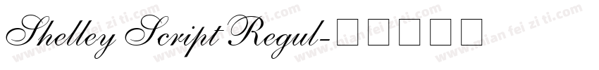 Shelley Script Regul字体转换